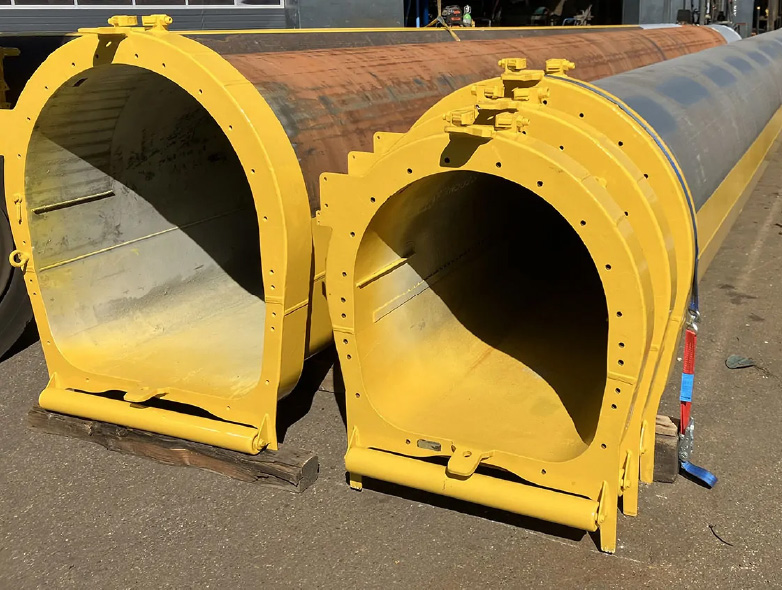 Telescopic boom being restored in our depot